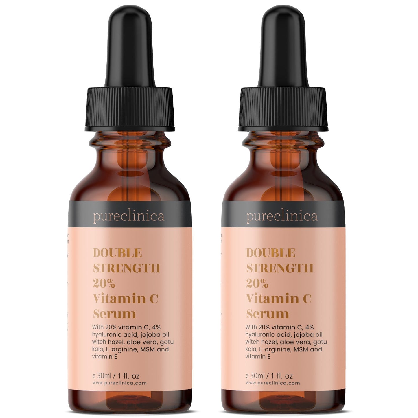 20% Vitamin C Serum (with HA, L-Arginine, Vitamin E, & Ferulic Acid) – 30ml / 1 fl oz