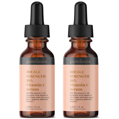 20% Vitamin C Serum (with HA, L-Arginine, Vitamin E, & Ferulic Acid) – 30ml / 1 fl oz