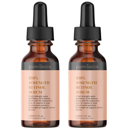 2.5x Strength Retinol Serum with HA & Vitamin E – 30ml / 1 fl oz