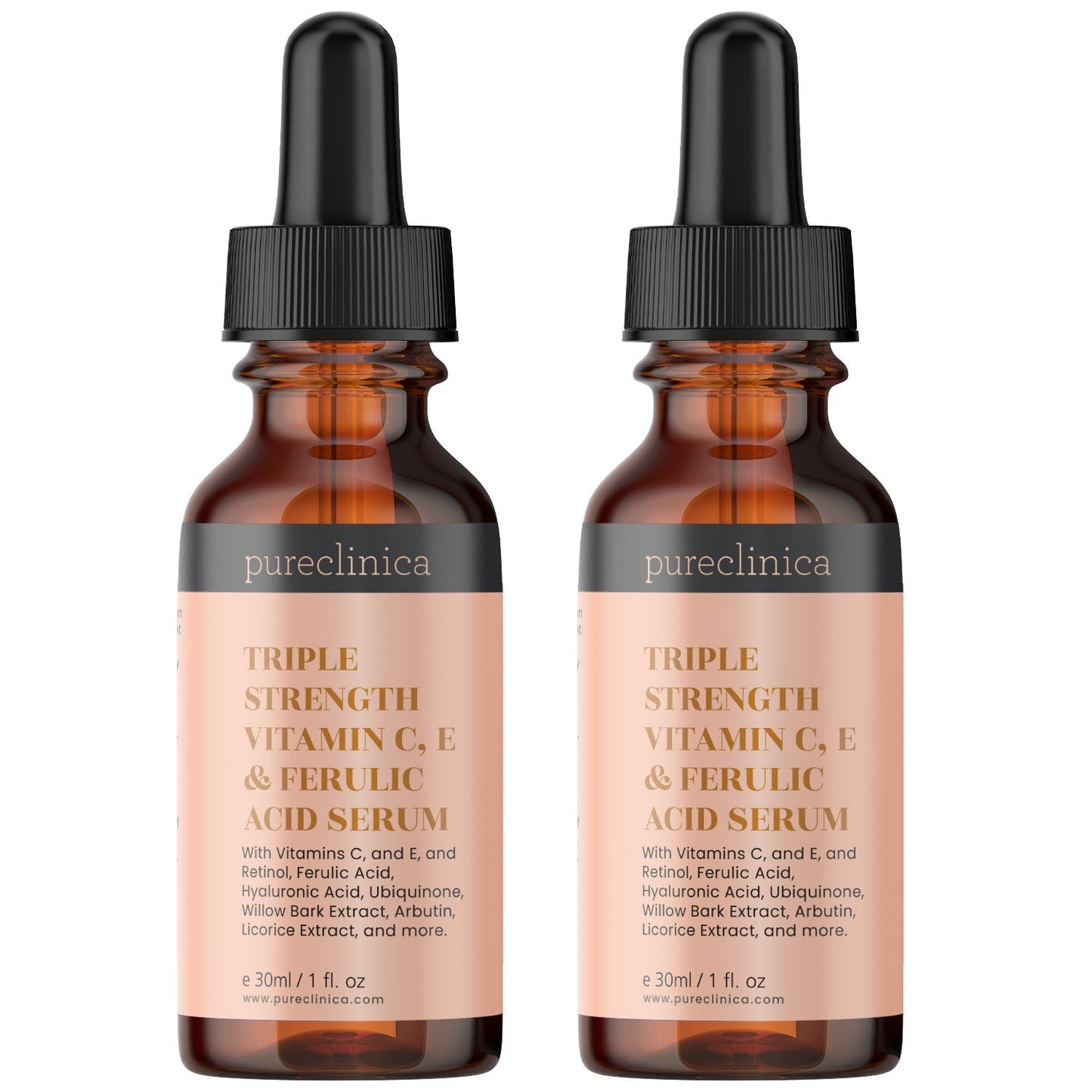 Triple Strength Vitamin C, E & Ferulic Acid Serum (w/Retinol & Hyaluronic Acid) 30ml / 1 fl oz
