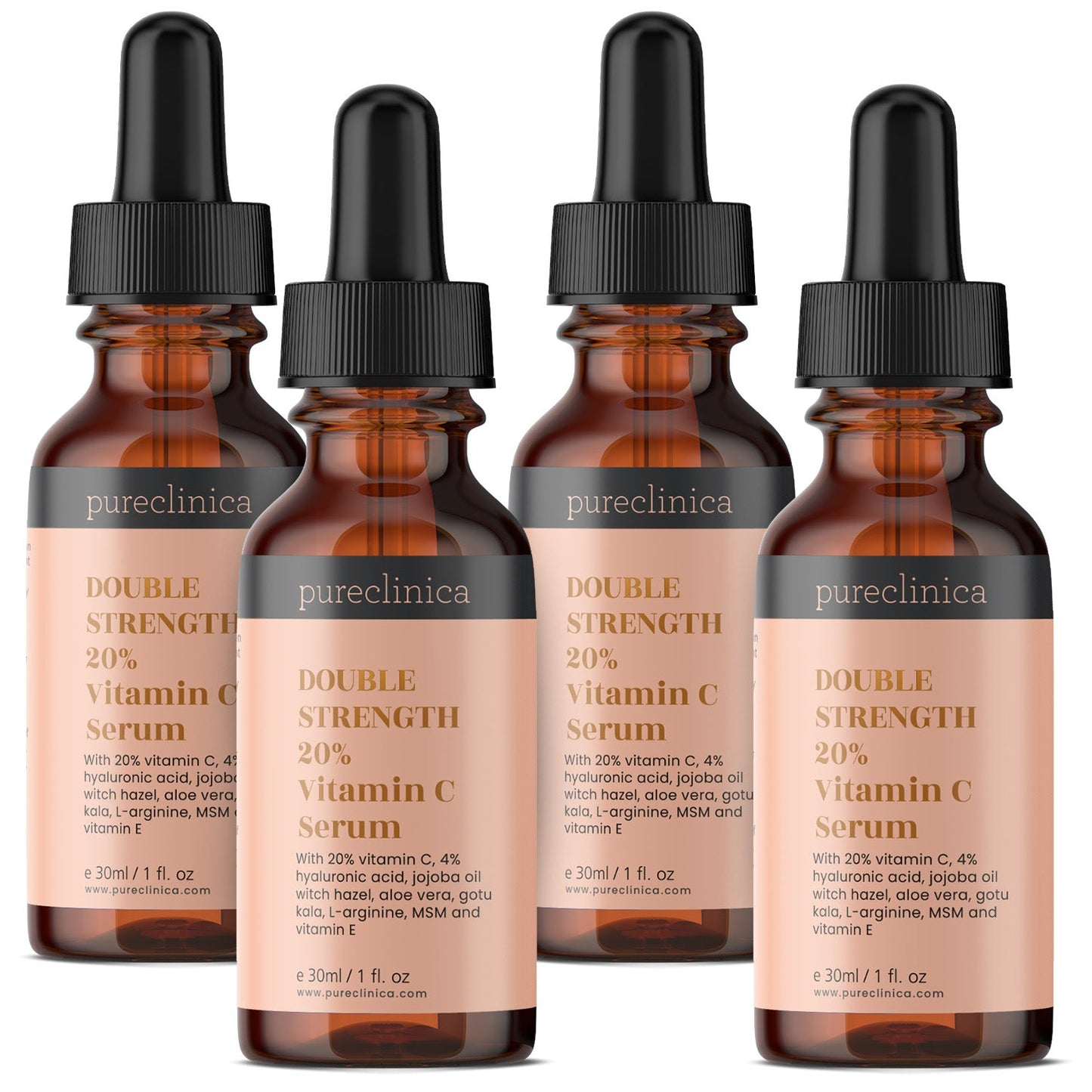 20% Vitamin C Serum (with HA, L-Arginine, Vitamin E, & Ferulic Acid) – 30ml / 1 fl oz
