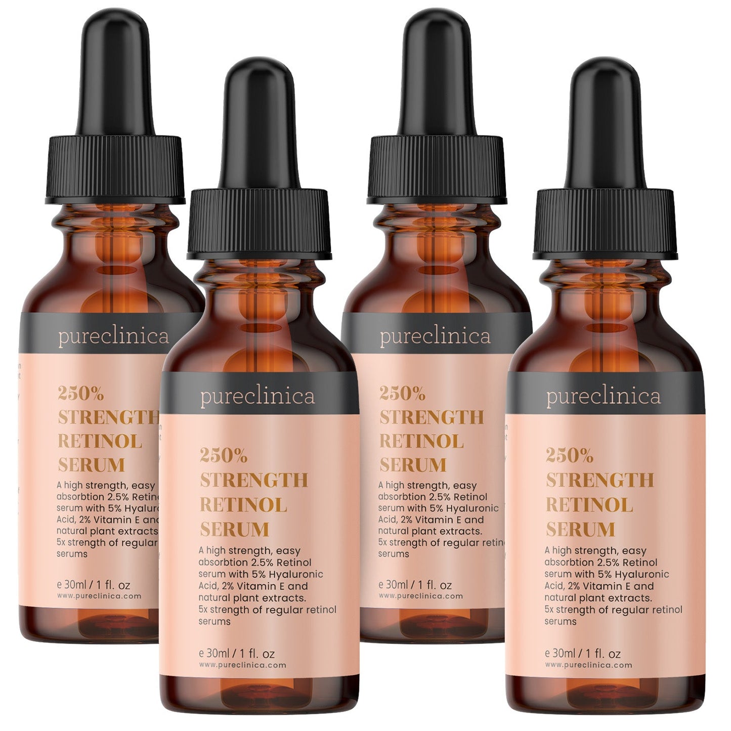 2.5x Strength Retinol Serum with HA & Vitamin E – 30ml / 1 fl oz