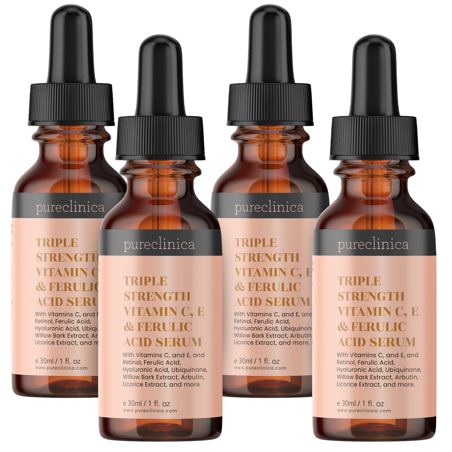 Triple Strength Vitamin C, E & Ferulic Acid Serum (w/Retinol & Hyaluronic Acid) 30ml / 1 fl oz