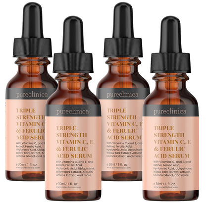 Triple Strength Vitamin C, E & Ferulic Acid Serum (w/Retinol & Hyaluronic Acid) 30ml / 1 fl oz