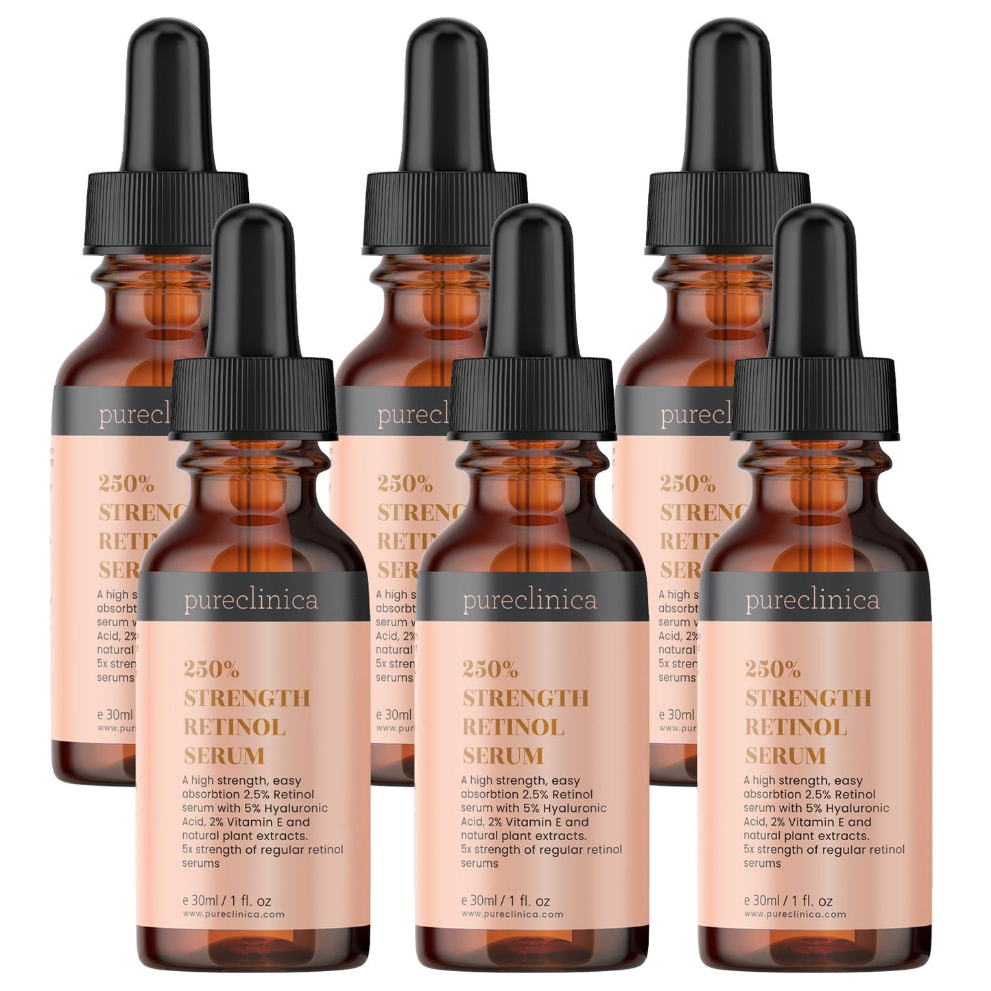 2.5x Strength Retinol Serum with HA & Vitamin E – 30ml / 1 fl oz