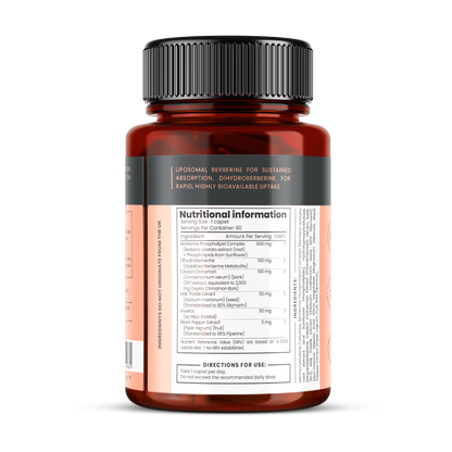 Berberine Phospholipids 700mg x 60 caplets