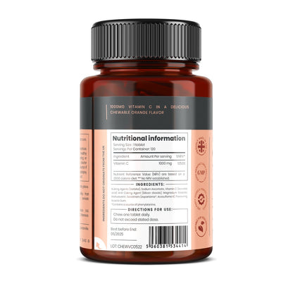 Chewable Vitamin C 1000 mg  x 120 tablets