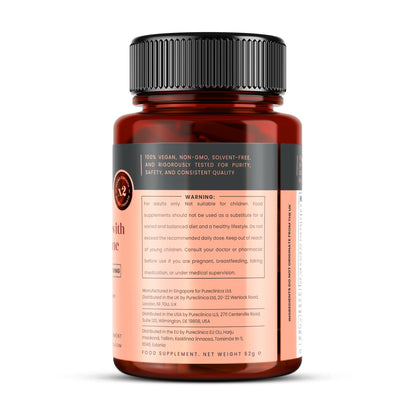 Vitamin D3 + K2 with Magnesium, Zinc, and Calcium