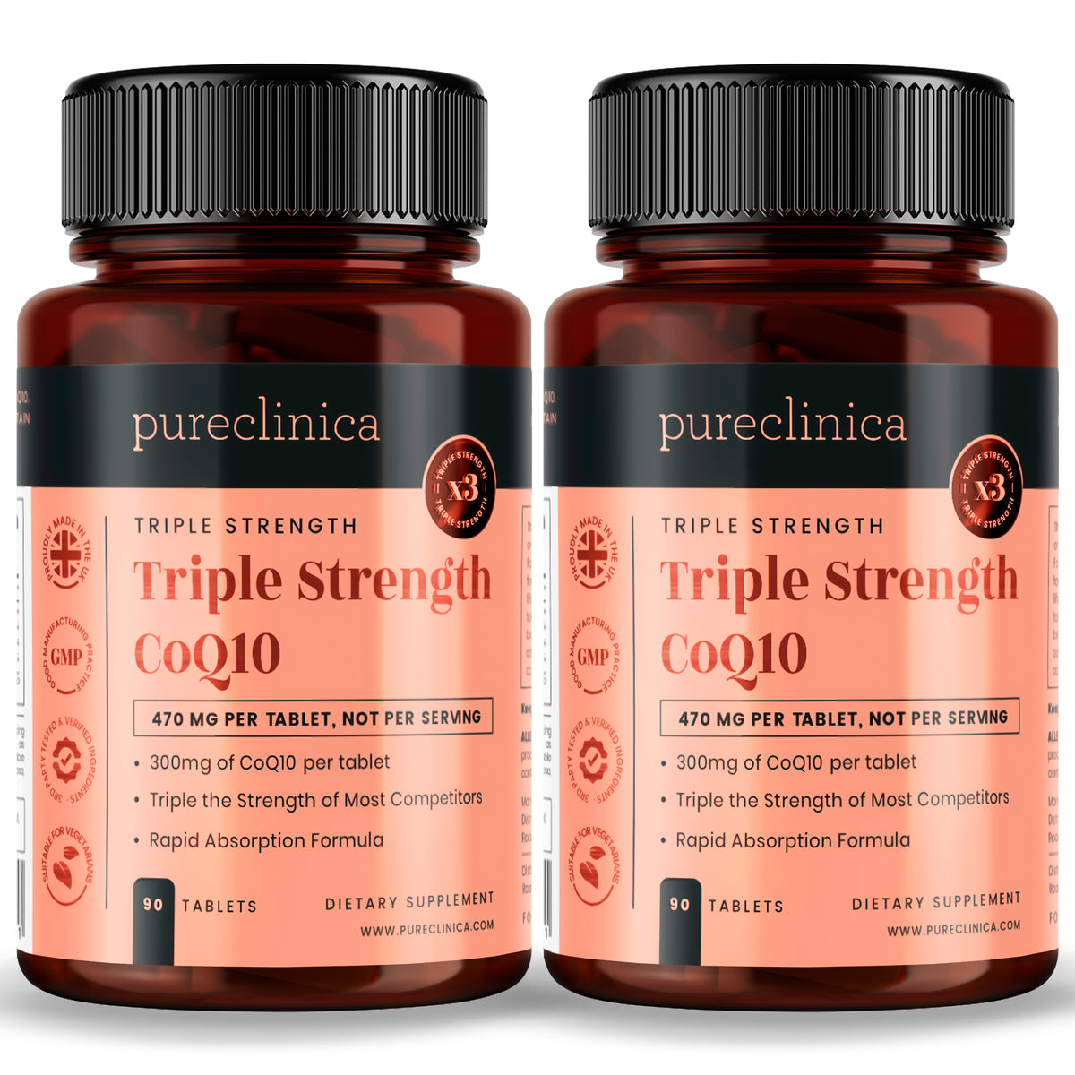 Coenzyme Q-10 300mg x 90 tablets - 3 month supply