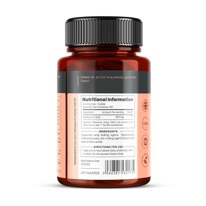 Hyaluronic Acid - 300mg x 180 tablets
