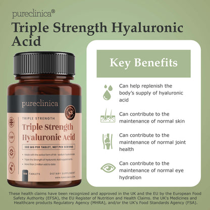 Hyaluronic Acid - 300mg x 180 tablets