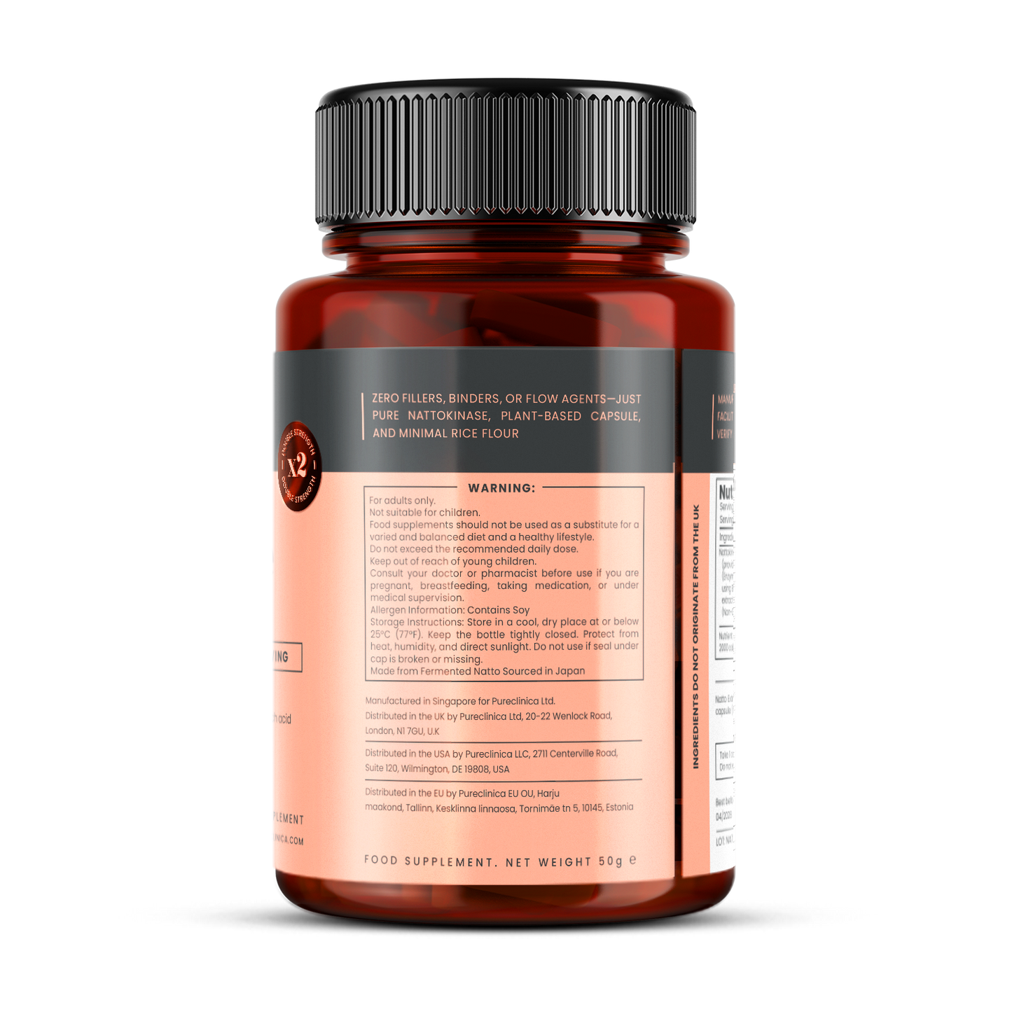 Nattokinase 4000 FU x 120 capsules