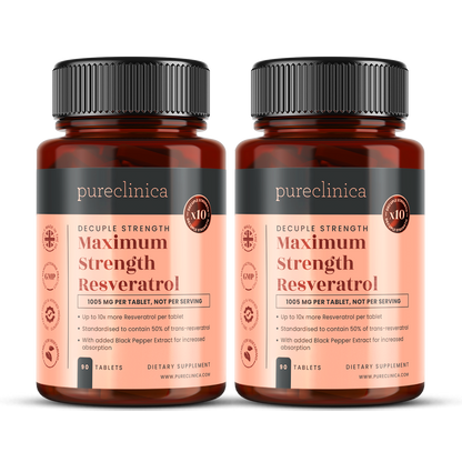 Max Strength Resveratrol 1000mg x 90 tablets - 50% trans-reseveratrol