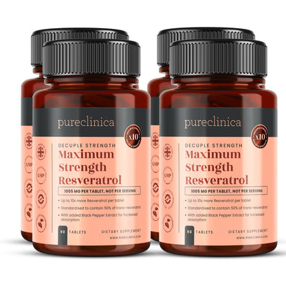 Max Strength Resveratrol 1000mg x 90 tablets - 50% trans-reseveratrol