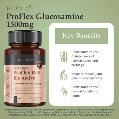 ProFlex Glucosamine HCL 1500mg x 180 tablets | 6-month supply