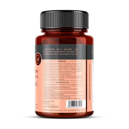 Probiotics 14 strains, 65 Billion CFUs x 90 capsules (with Pre+Post)