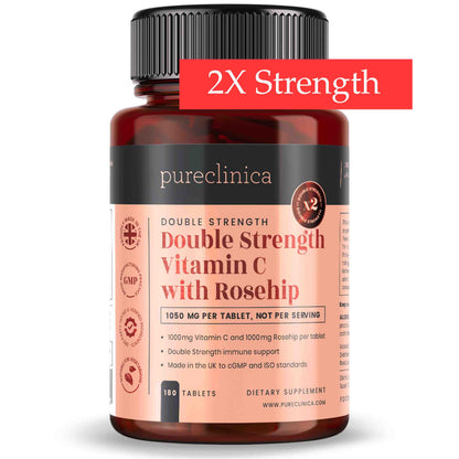 Vitamin C & Rosehip Extract 2000mg per tablet x 180 Tablets