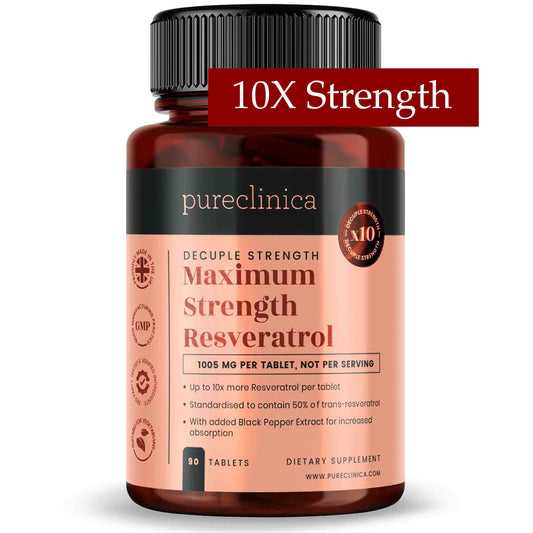 Max Strength Resveratrol 1000mg x 90 tablets - 50% trans-reseveratrol