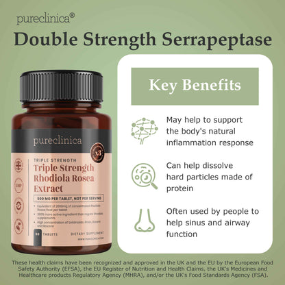 Serrapeptase 120,000 SPUs x 90 tablets
