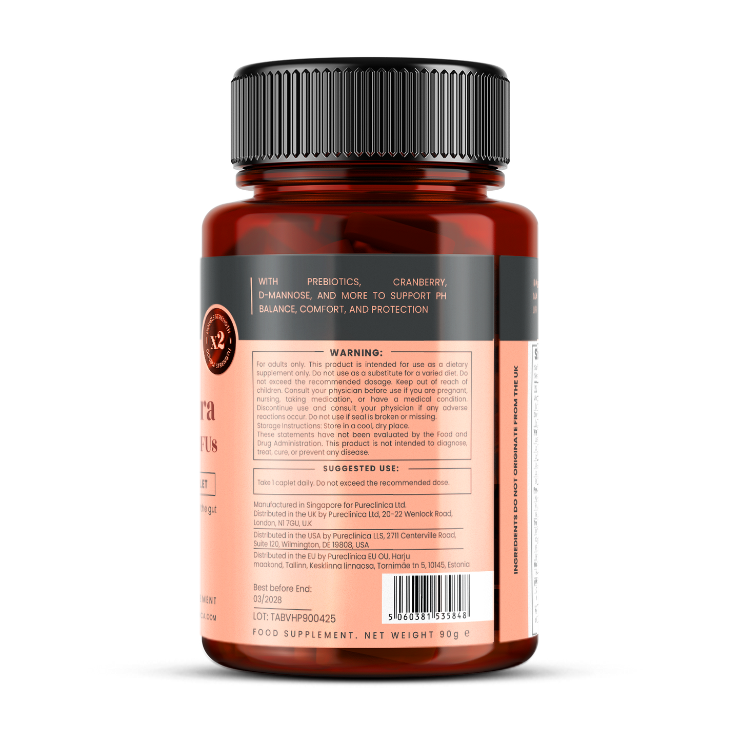 Veev Intimate Flora Pre + Probiotic 50 Billion CFUs x 90 Caplets
