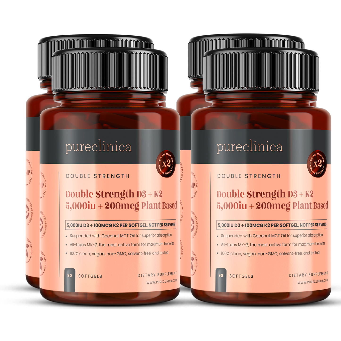 Vitamin D3 + K2 (5,000IU + 200mcg)